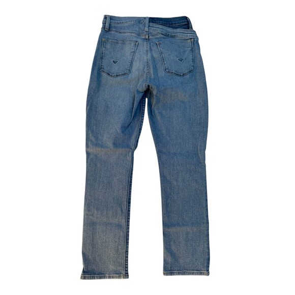 Hudson Women's size 26 Holly Straight Two Tone Waist Band Button Fly Jeans - Picture 8 of 10